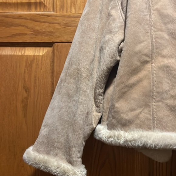 Express Coat leather upper With Fur size small could fit Medium - Picture 12 of 15